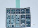SGS PC Quakeproof Rubber Membrane Switch With 3m Adhesive , 25ma-100mA
