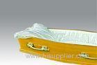 Austrilian funeral casket and wooden coffin Satin Gloden Tan Finishing