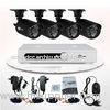 CMOS IR 4 Channel CCTV DVR Kit Wireless Outdoor Security Camera Systems For Home