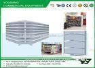 White Round Supermarket Display Shelving for wine Easy to assemble and disassemble