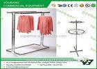Durable commercial grade adjustable garment rack double sides cloth shelf for shop