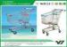 Four Castor Zinc Plated Supermarket Shopping Trolley Carts American Style