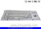 86 Keys IP65 Rated Stainless Steel Industrial Kiosk Keyboard With Trackball