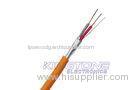 FRHF 2 Cores Fire Resistant Cable , Solid Bare Copper with Silicone Insulation