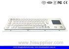 Brushed Stainless Steel Industrial Keyboard With Touchpad IP65 With 64 Keys