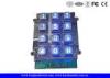 Indoor Access Control Zinc Alloy Backlit Metal Keypad With 12 Keys