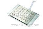 20 Keys Wired Ps / Rs232 Stainless Steel Keyboard , 20 Button Keypad