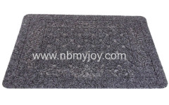 Rubber backing Polyester Embossed commercial door mats