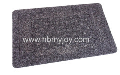 Rubber backing Polyester Embossed commercial door mats