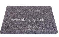 Rubber backing Polyester Embossed commercial door mats