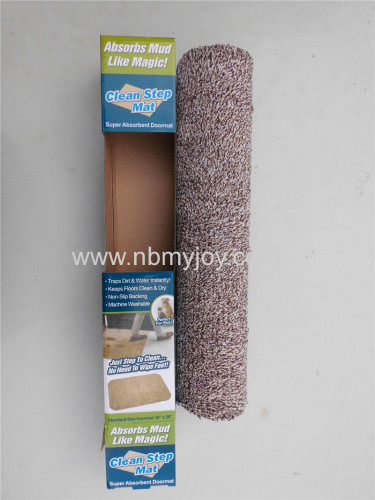 Polyester & Cotton Super Absorbent Doormat color box package