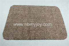 Polyester & Cotton Super Absorbent Doormat Brown