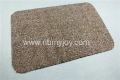 Polyester & Cotton Super Absorbent Doormat Brown