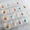 Barbi Carton Artificial Nail Transparent Glitter French Style False Finger Nail