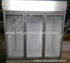 90 Degree Positioning Freezer Glass Door