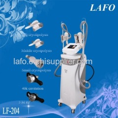 3 cryo handles cavitation rf cryolipolysis slimming machine