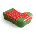 sock shape Christmas tin box