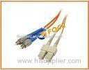 Armored Ethernet Fiber Optic Patch Cables SC to FC Multi-Mode Duplex Patch Cord