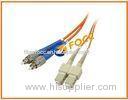 Armored Ethernet Fiber Optic Patch Cables SC to FC Multi-Mode Duplex Patch Cord