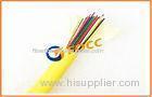 Corning 48 Core Indoor Fiber Optical Cable , Tight Buffer 12 Strand Fiber Optic Cable