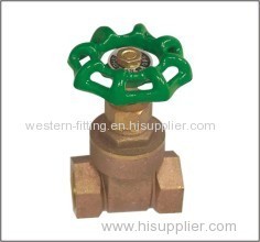 Brass Gate Valve Sand Blasted Surface