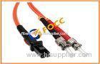ST To MTRJ Duplex Fiber Optic Patch Cables 2.0mm , 62.5 / 125um OM1 With PVC Jacket