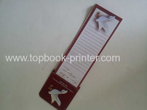 Religious paper notepad with magnetic sticker