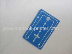 Embossed Catholic Cross praying card