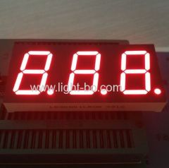 Super red 0.8-inch 3 digit 7 segment led display common cathode for Instrument Panel