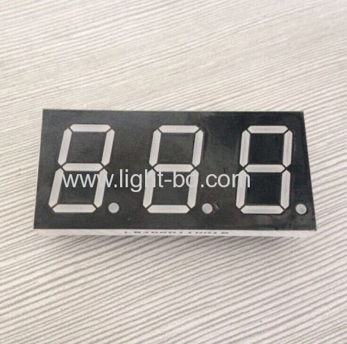 Azul Ultra 0.8 polegadas segmento de três dígitos 7 LED exibir cátodo comum para indicador digital