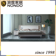 Double bed MDF bedroom sets bed/dresser 7807