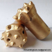 Thread rock drill bits with hardness carbide buttons