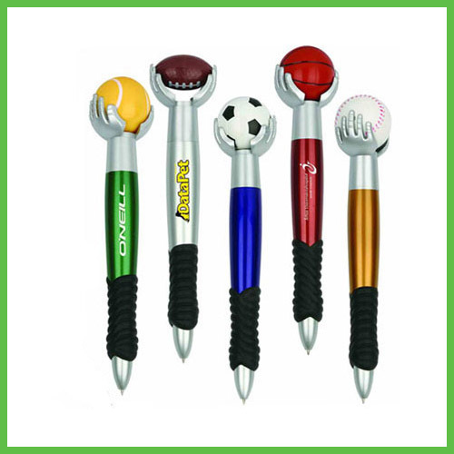 Plastic Ballpoint Pens with sports ball
