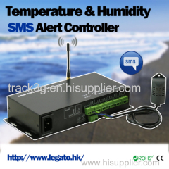 gsm sms alarm device with temperature