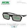 Comfortable ABS Frame Master Image Black 3D Glasses With Slight Legs