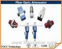 High Power 10db Fiber Optic Attenuator SC UPC Plastic Body For Network