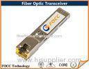 RJ45 Copper Fiber Optic Transceiver 1.25G SFP Optical Module With Router And Switch