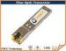 RJ45 Copper Fiber Optic Transceiver 1.25G SFP Optical Module With Router And Switch