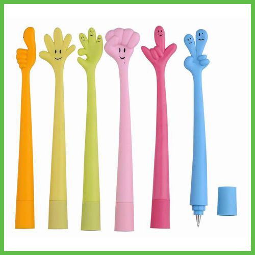 Flexible Finger shape Pens with cap