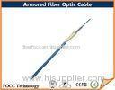 Flexible Armored Fiber Optic Patch Cable Connectors / Simplex Fiber Optic Cable