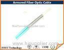 Indoor Outdoor Fiber Optic Armored Cable Network With Flexible Metal Tube