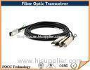 Bidirectional 40GbE Fiber Optic Transceiver AWG30 of QSFP+ Cable Assemblies