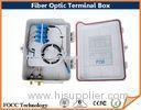 FTTH 12 Port Fiber Optic Cable Termination Box For 1 x 8 PLC Splitters