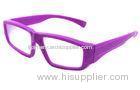 Purple Plastic Diffraction Glasses Use 0.35mm Thickness Lens