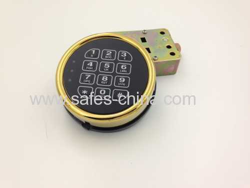 Rifle gun safe locks with time delay function with brass color
