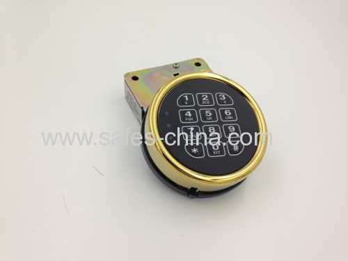 Rifle gun safe locks with time delay function with brass color
