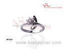 Prong Setting 925 Sterling Silver CZ Wedding Rings For Marriage Jewellery