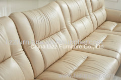 Leather Sectional Sofa with Chaise