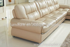 Leather Sectional Sofa with Chaise