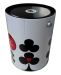 round popcorn bucket tin can / ice bucket tin box with wire handle